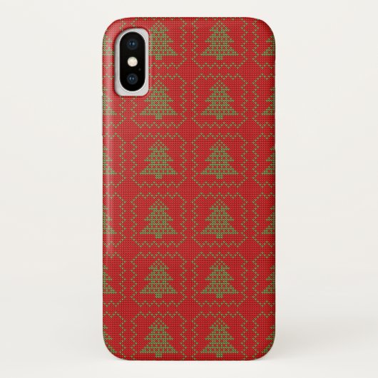 Gemütliches Weihnachtsbaum hässlich Pullover Schac Case-Mate iPhone Hülle (Rückseite)