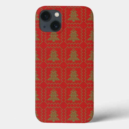 Gemütliches Weihnachtsbaum hässlich Pullover Schac Case-Mate iPhone Hülle (Rückseite)
