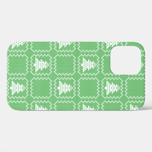 Gemütliches Weihnachtsbaum hässlich Pullover Schac Case-Mate iPhone Hülle (Rückseite (Horizontal))