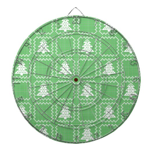 Gemütliches Weihnachtsbaum hässlich Pullover Schac Dartscheibe (vorne)