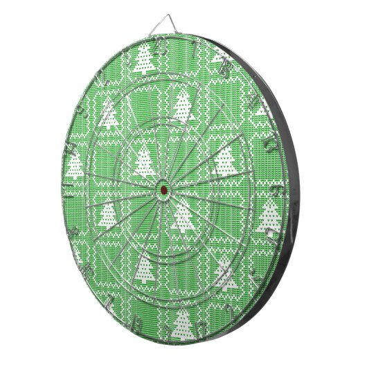 Gemütliches Weihnachtsbaum hässlich Pullover Schac Dartscheibe (Vorderseite rechts)