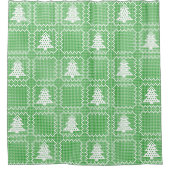 Gemütliches Weihnachtsbaum hässlich Pullover Schac Duschvorhang (Vorderseite)