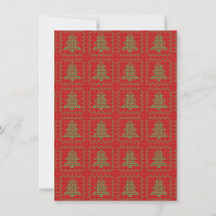 Gemütliches Weihnachtsbaum hässlich Pullover Schac Einladung
