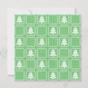 Gemütliches Weihnachtsbaum hässlich Pullover Schac Einladung