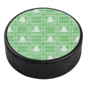 Gemütliches Weihnachtsbaum hässlich Pullover Schac Eishockey Puck (3/4)