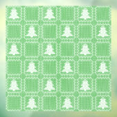 Gemütliches Weihnachtsbaum hässlich Pullover Schac Fensteraufkleber (Blatt 3)