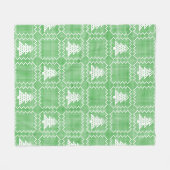 Gemütliches Weihnachtsbaum hässlich Pullover Schac Fleecedecke (Vorderseite (Horizontal))