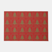 Gemütliches Weihnachtsbaum hässlich Pullover Schac Fußmatte (Vorderseite)