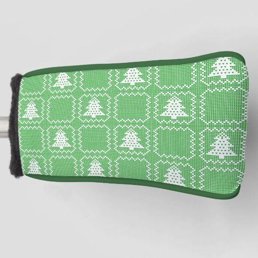 Gemütliches Weihnachtsbaum hässlich Pullover Schac Golf Headcover (Vorderseite)