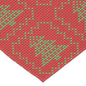 Gemütliches Weihnachtsbaum hässlich Pullover Schac Großer Tischläufer (Ecke)