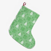 Gemütliches Weihnachtsbaum hässlich Pullover Schac Großer Weihnachtsstrumpf (Vorderansicht (hängend))
