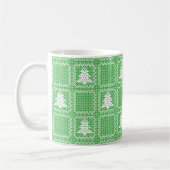 Gemütliches Weihnachtsbaum hässlich Pullover Schac Kaffeetasse (Links)