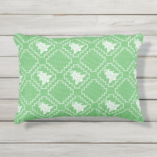 Gemütliches Weihnachtsbaum hässlich Pullover Schac Kissen Für Draußen