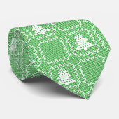 Gemütliches Weihnachtsbaum hässlich Pullover Schac Krawatte (Gerollt)