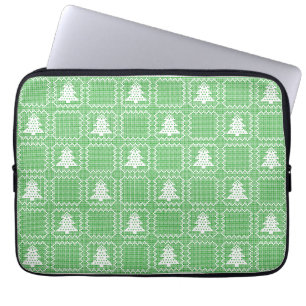Gemütliches Weihnachtsbaum hässlich Pullover Schac Laptopschutzhülle