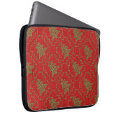 Gemütliches Weihnachtsbaum hässlich Pullover Schac Laptopschutzhülle (Vorne Rechts)