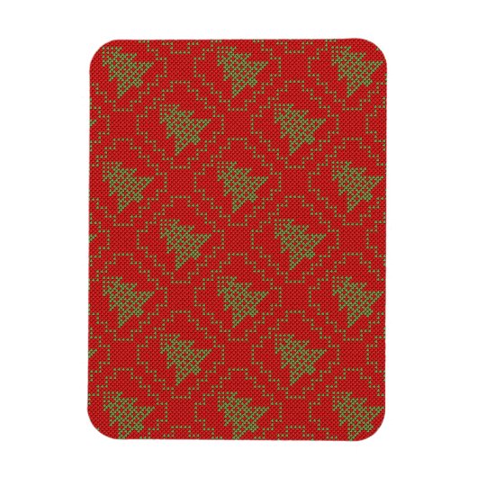 Gemütliches Weihnachtsbaum hässlich Pullover Schac Magnet (Vertikal)