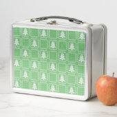 Gemütliches Weihnachtsbaum hässlich Pullover Schac Metall Brotdose (Beispiel)