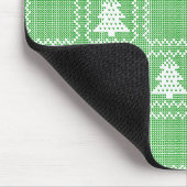 Gemütliches Weihnachtsbaum hässlich Pullover Schac Mousepad (Ecke)