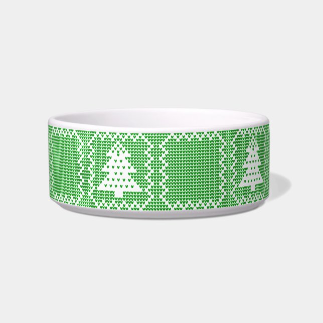 Gemütliches Weihnachtsbaum hässlich Pullover Schac Napf (Vorderseite)