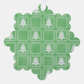 Gemütliches Weihnachtsbaum hässlich Pullover Schac Ornament Karte (Vorderseite)