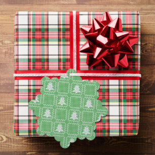 Gemütliches Weihnachtsbaum hässlich Pullover Schac Ornament Karte