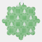 Gemütliches Weihnachtsbaum hässlich Pullover Schac Ornament Karte (Vorderseite)