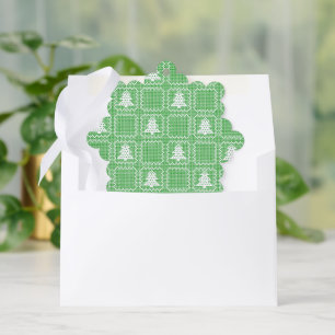 Gemütliches Weihnachtsbaum hässlich Pullover Schac Ornament Karte