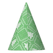 Gemütliches Weihnachtsbaum hässlich Pullover Schac Partyhütchen (Rückseite)