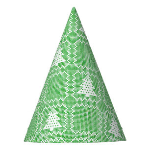 Gemütliches Weihnachtsbaum hässlich Pullover Schac Partyhütchen