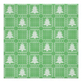 Gemütliches Weihnachtsbaum hässlich Pullover Schac Poster (Vorderseite)