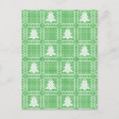 Gemütliches Weihnachtsbaum hässlich Pullover Schac Postkarte (Vorderseite)
