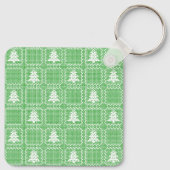 Gemütliches Weihnachtsbaum hässlich Pullover Schac Schlüsselanhänger (Rückseite)
