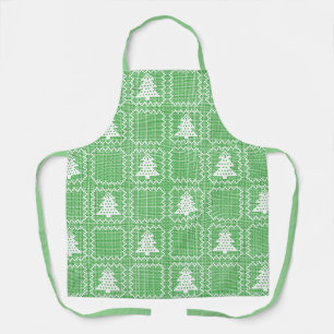 Gemütliches Weihnachtsbaum hässlich Pullover Schac Schürze