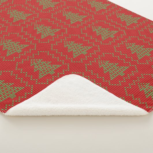 Gemütliches Weihnachtsbaum hässlich Pullover Schac Sherpadecke (3/4)