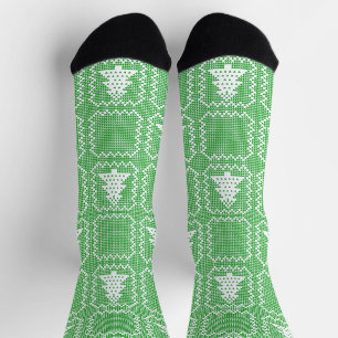 Gemütliches Weihnachtsbaum hässlich Pullover Schac Socken