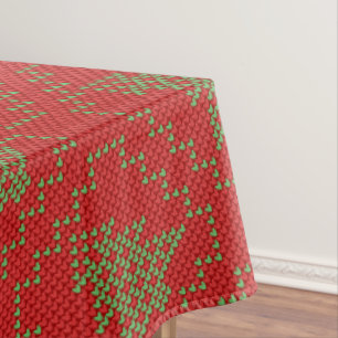 Gemütliches Weihnachtsbaum hässlich Pullover Schac Tischdecke
