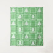 Gemütliches Weihnachtsbaum hässlich Pullover Schac Wandteppich (Vorderseite)