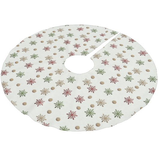 Gemütliches Weihnachtsbaumrock Polyester Weihnachtsbaumdecke (Schrägansicht)