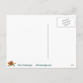 Gemütliches Weihnachtseichhörnchen Feiertagspostkarte (Rückseite)