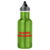 Gemütliches Weihnachtsfenster Edelstahlflasche (Rechts)