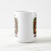 Gemütliches Weihnachtsfenster mit Schnee und Dekor Kaffeetasse (Mittel)