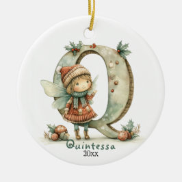 Gemütliches Weihnachtsfest Anfänglicher Personalis Keramik Ornament