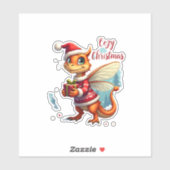 Gemütliches Weihnachtsfest Aufkleber (Blatt)