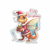 Gemütliches Weihnachtsfest Aufkleber (Vorderseite)