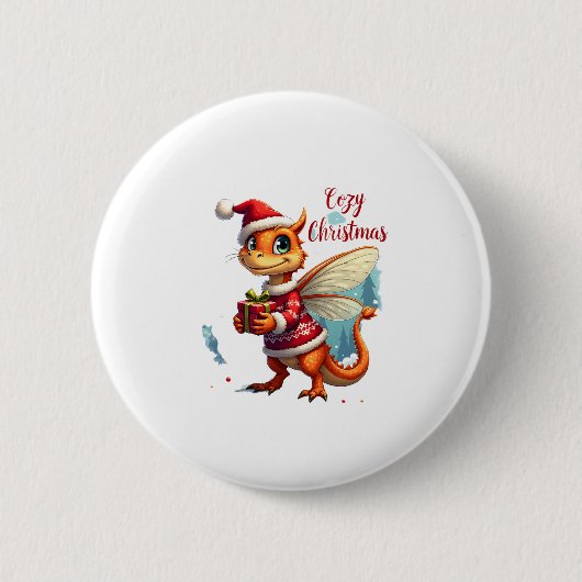 Gemütliches Weihnachtsfest Button (Vorderseite)
