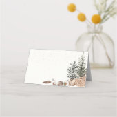 Gemütliches Weihnachtsfest geklappt Platzkarte (Rückseite)