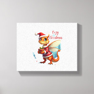 Gemütliches Weihnachtsfest Leinwanddruck