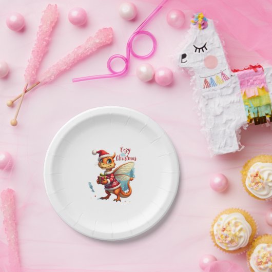 Gemütliches Weihnachtsfest Pappteller (Party)