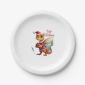 Gemütliches Weihnachtsfest Pappteller (Vorderseite)